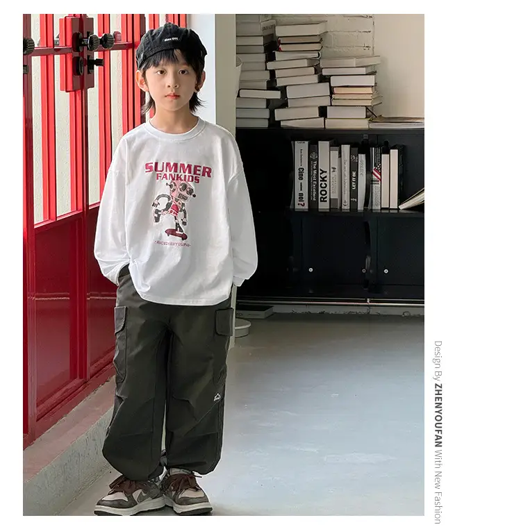 Summer Cotton T-Shirt for Boys 2026 New Style — feature 37