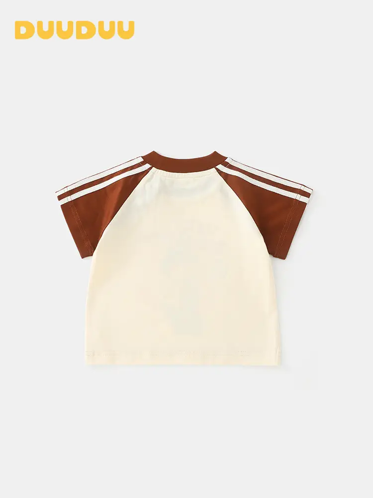 Duuduu Kids T-Shirt Short Sleeve Cotton Summer - Image 4
