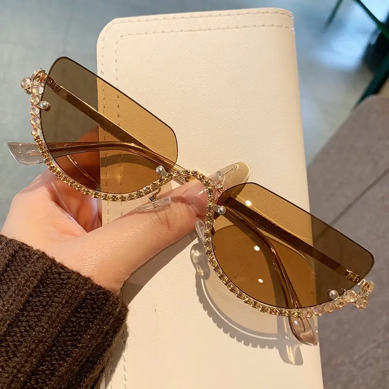 2025 Fashion Sunglasses Polygonal Cat-Eye Anti-UV Women - Image 4