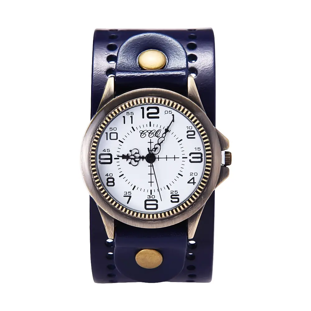 European & American Retro Cowhide Digital Scale Men's Watches Multiple Colors - Image 14