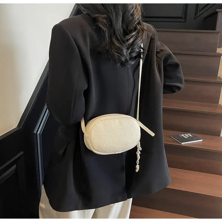 Women's Tan Leather Shoulder Crossbody Bag 2025 — feature 9
