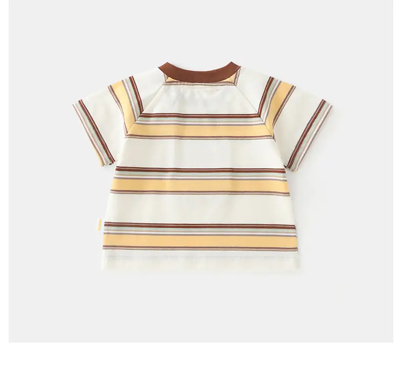 Duuduu Burger Stripes Baby T-Shirt Boys Summer — feature 15
