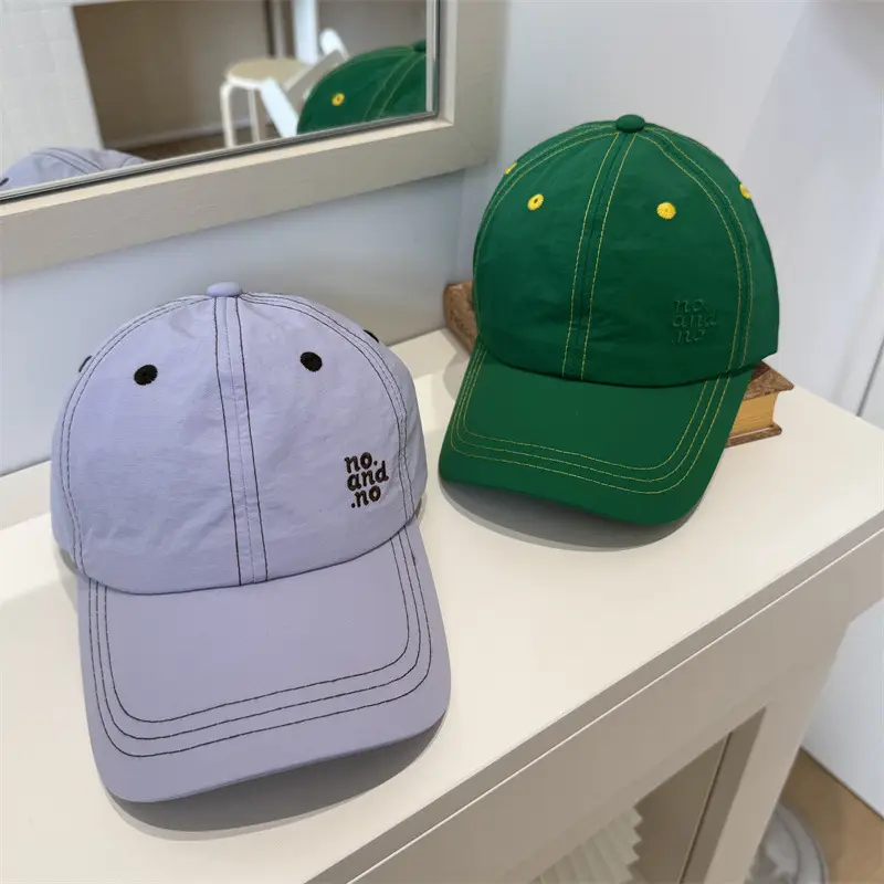 Women Baseball Cap Light Blue Sun Protection 10&15