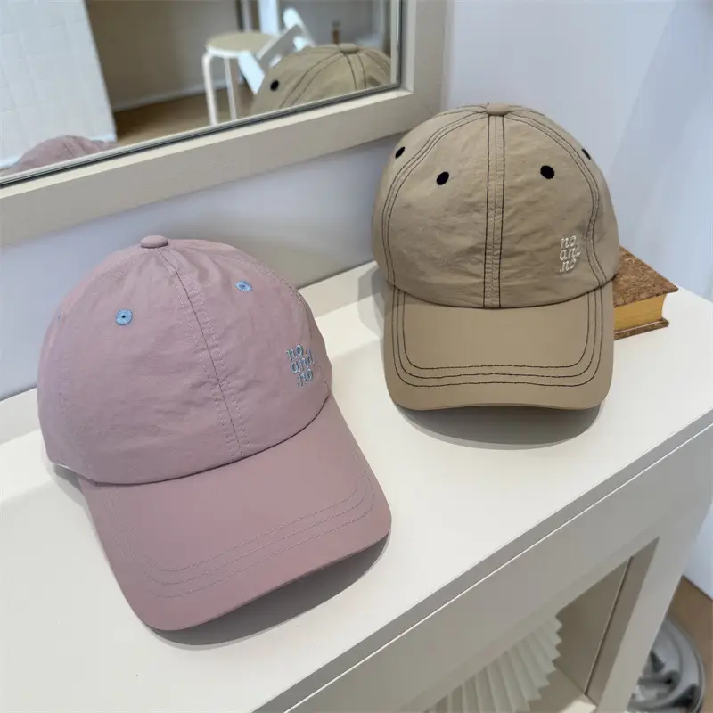 Women Baseball Cap Light Blue Sun Protection 10&15