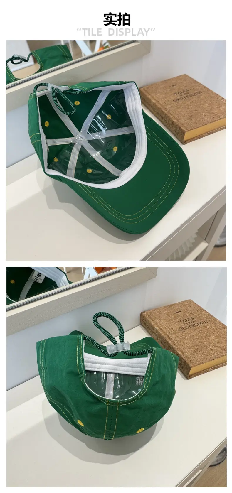 Women Baseball Cap Light Blue Sun Protection 10&15 — feature 5