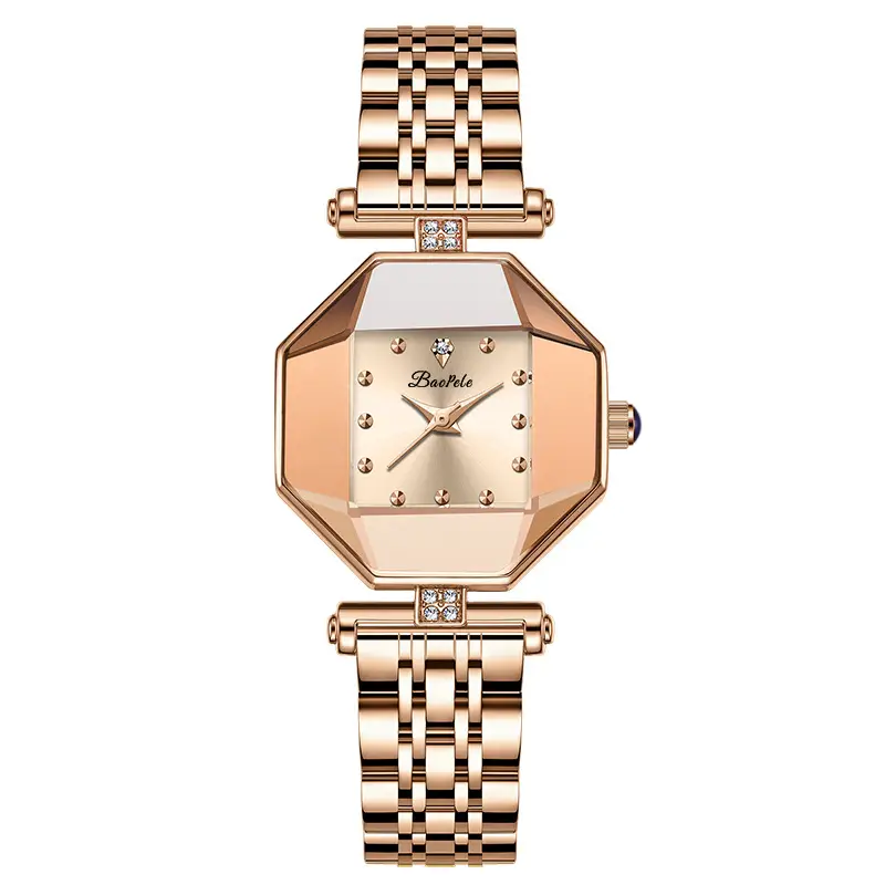 Baopele Women's Rose Gold Analog Crown Watch - Image 4