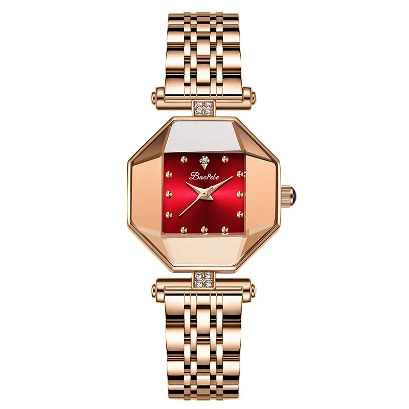 Baopele Women's Rose Gold Analog Crown Watch - Image 7
