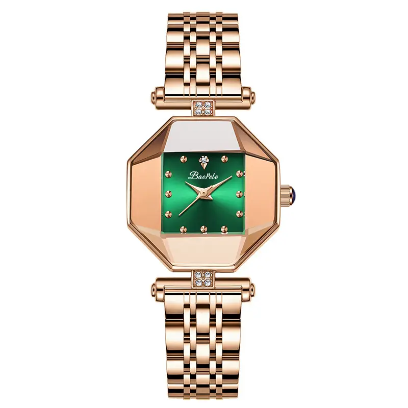 Baopele Women's Rose Gold Analog Crown Watch - Image 8