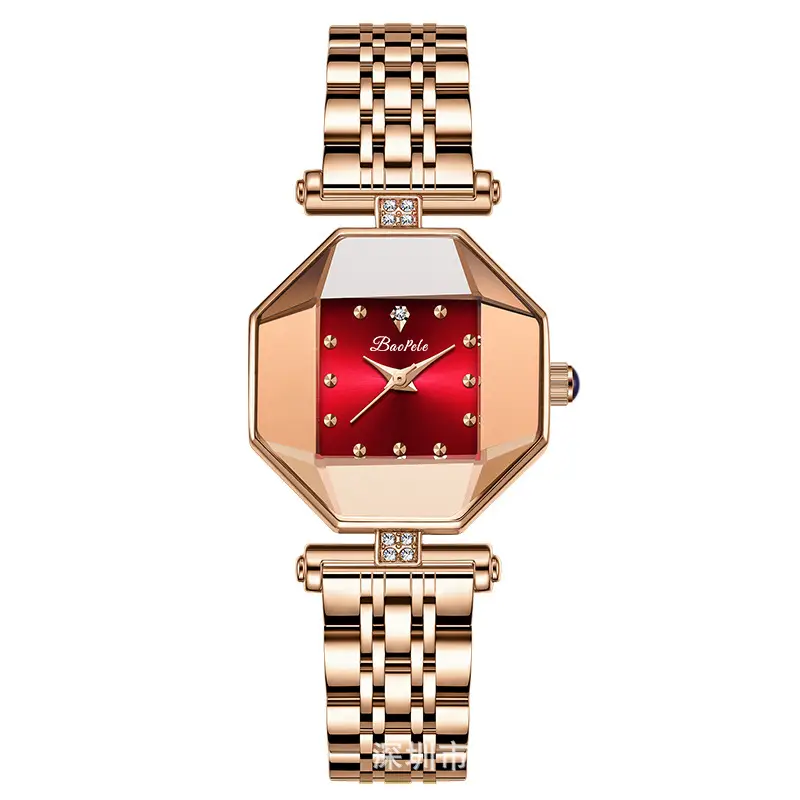 Baopele Women's Rose Gold Analog Crown Watch - Image 2