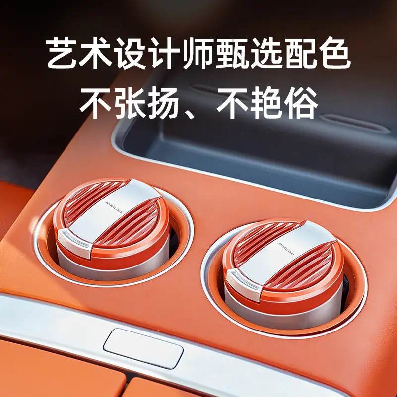 Car Ashtray Cover Automatic Led Light Black Silver - Image 10