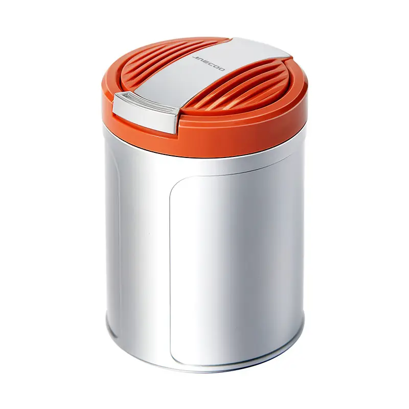 Car Ashtray Cover Automatic Led Light Black Silver - Image 11