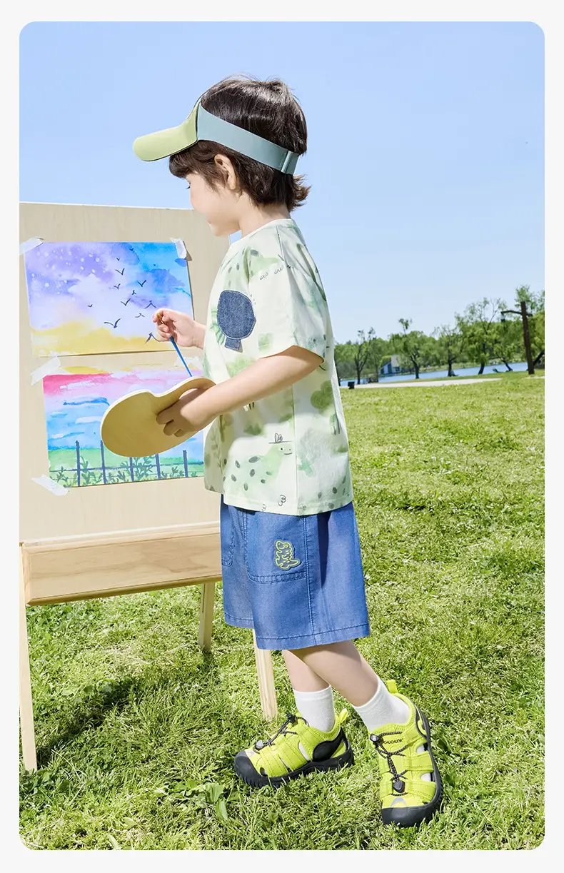 Right European Boys' Short Sleeve T-Shirt Denim Shorts Set — feature 19