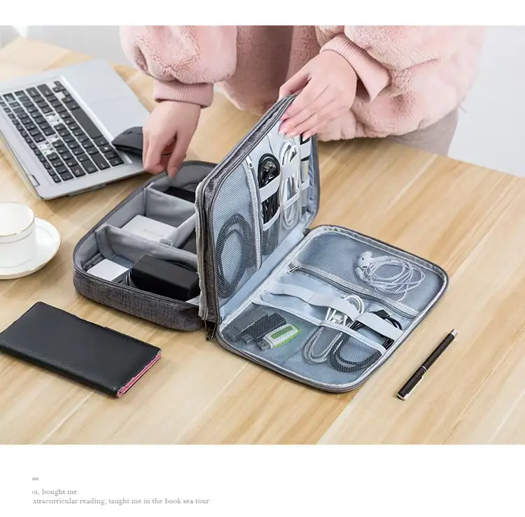 Digital Storage Organizer Bag Charger Multi-Functional Accessories Data Cable Technology Sense Digital Storage Bag Computer Cable — feature 19