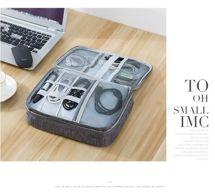 Digital Storage Organizer Bag Charger Multi-Functional Accessories Data Cable Technology Sense Digital Storage Bag Computer Cable — feature 20