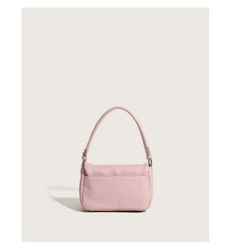 Women's White Square Shoulder Bag with D-Logo — feature 11