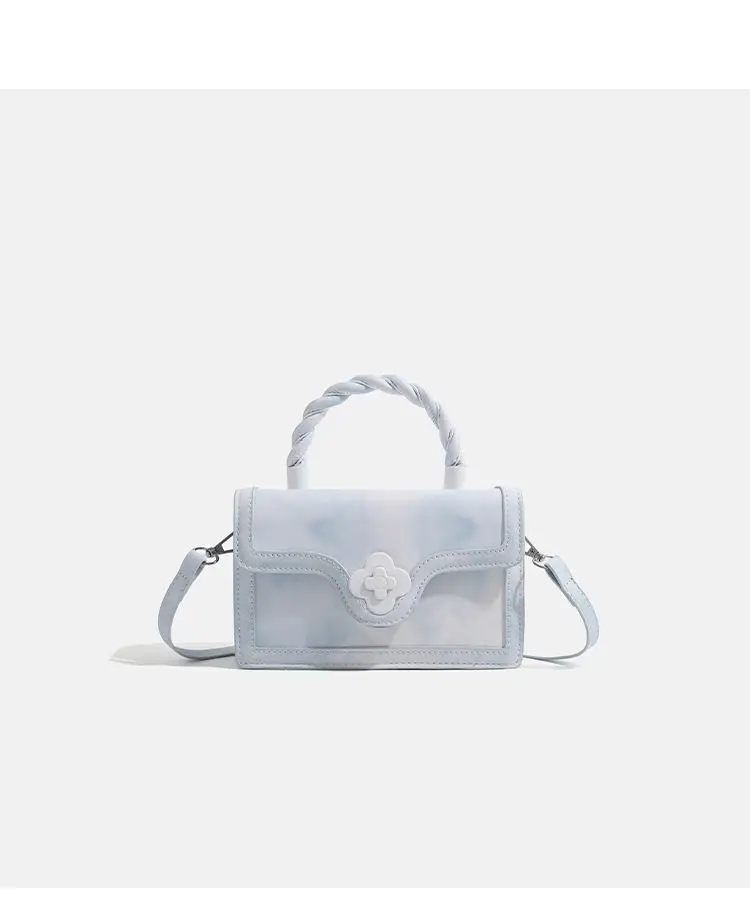 White Gradient Square Shoulder Bag for Women — feature 13