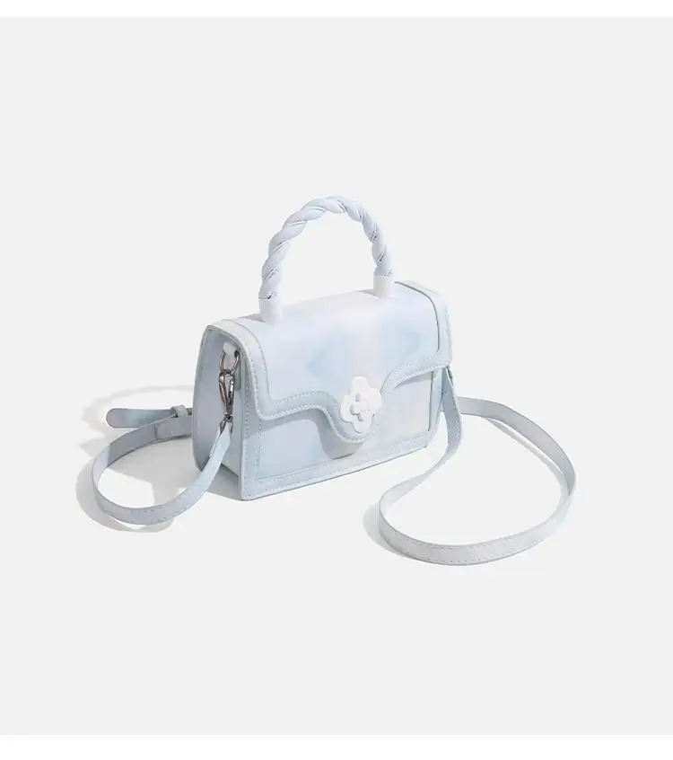 White Gradient Square Shoulder Bag for Women — feature 14