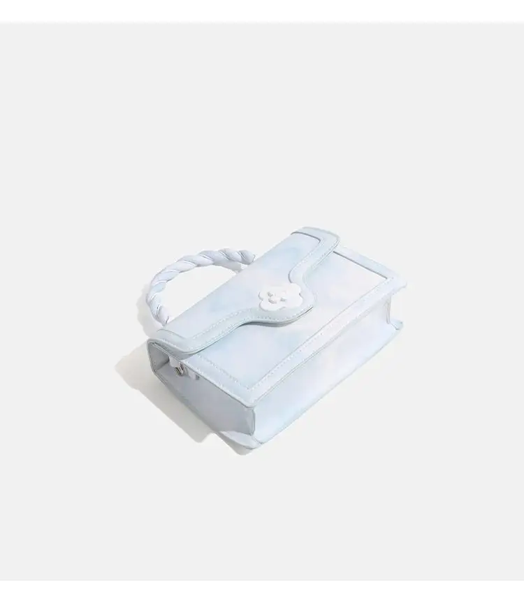 White Gradient Square Shoulder Bag for Women — feature 15