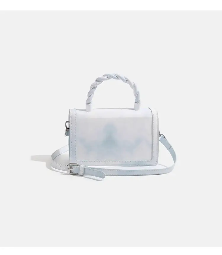 White Gradient Square Shoulder Bag for Women — feature 16