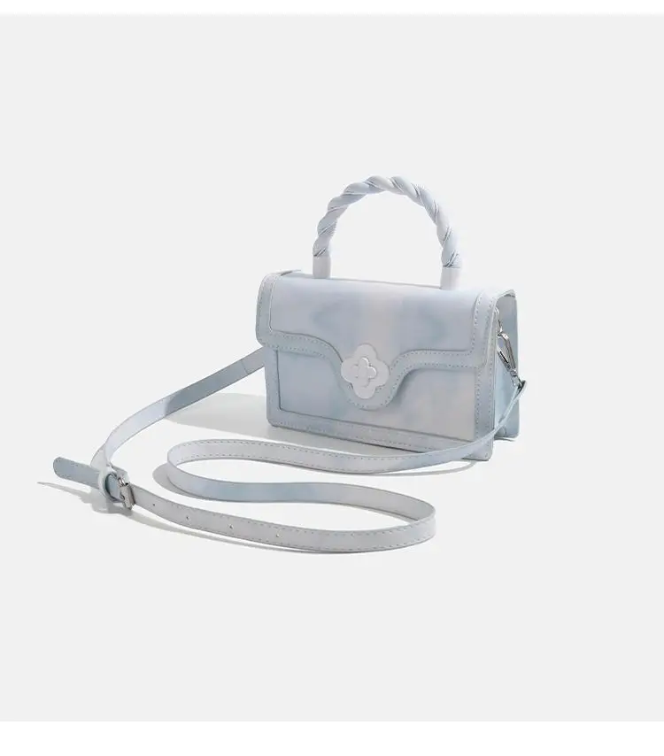 White Gradient Square Shoulder Bag for Women — feature 17