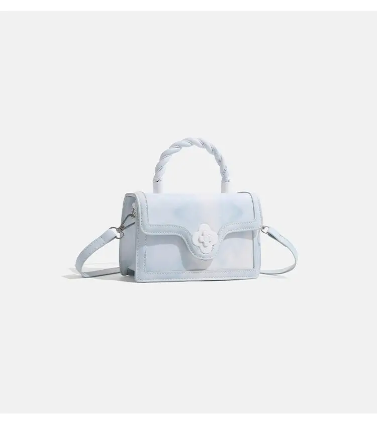 White Gradient Square Shoulder Bag for Women — feature 18