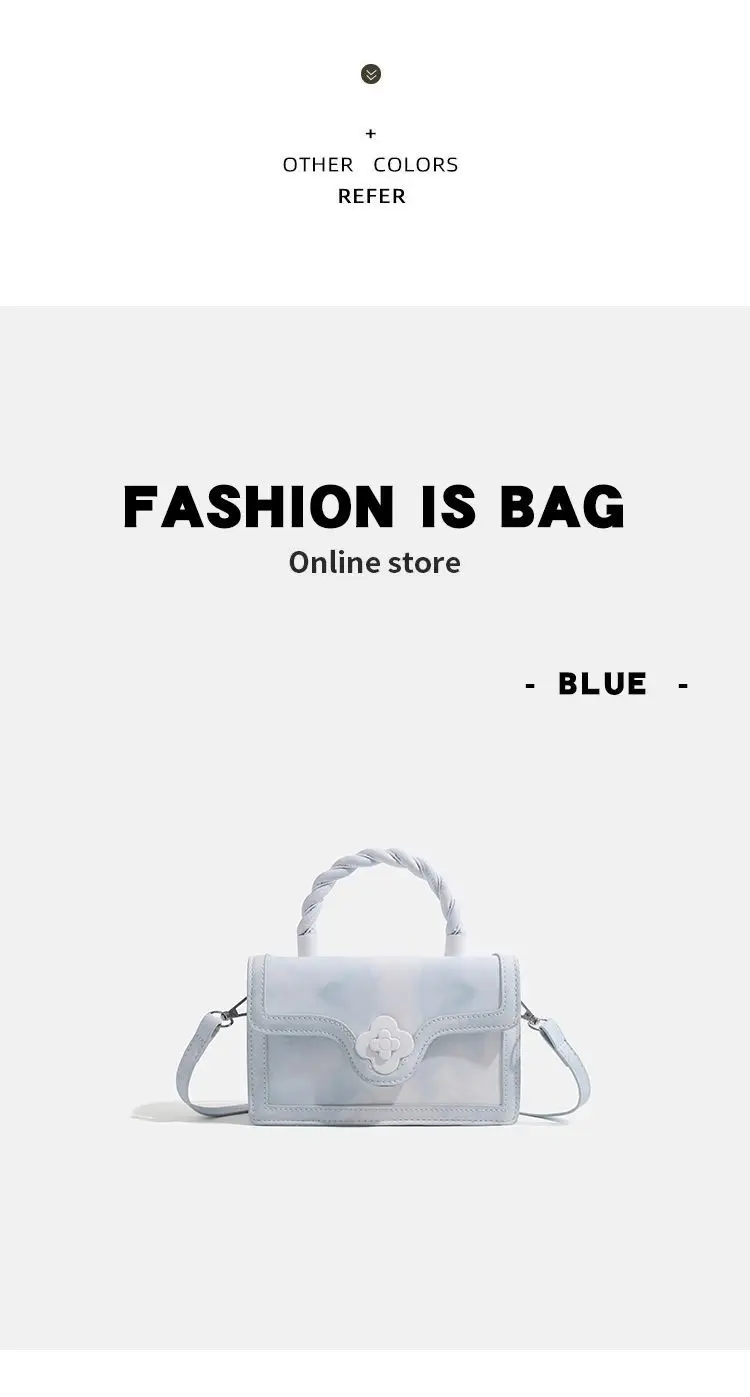 White Gradient Square Shoulder Bag for Women — feature 20