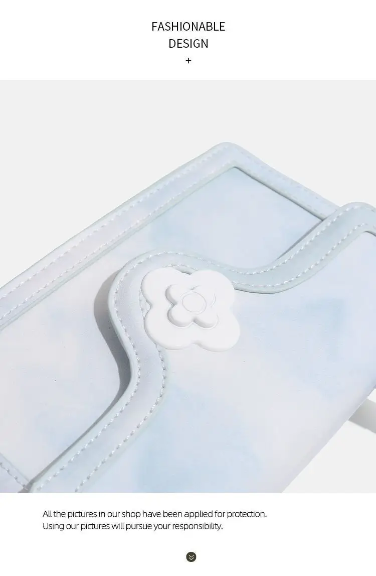 White Gradient Square Shoulder Bag for Women — feature 22