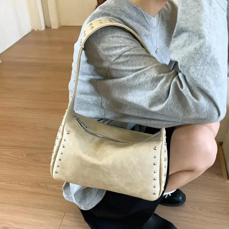 Cross-Border Korean Style Underarm Bag for Women 2026 Summer New Retro Versatile Commuter Shoulder Bag luggage and leather goods - Image 6
