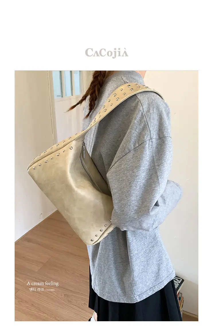 Cross-Border Korean Style Underarm Bag for Women 2026 Summer New Retro Versatile Commuter Shoulder Bag luggage and leather goods — feature 1