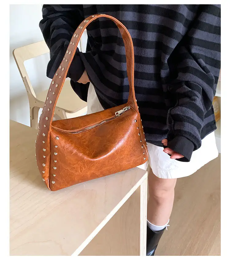 Cross-Border Korean Style Underarm Bag for Women 2026 Summer New Retro Versatile Commuter Shoulder Bag luggage and leather goods — feature 25