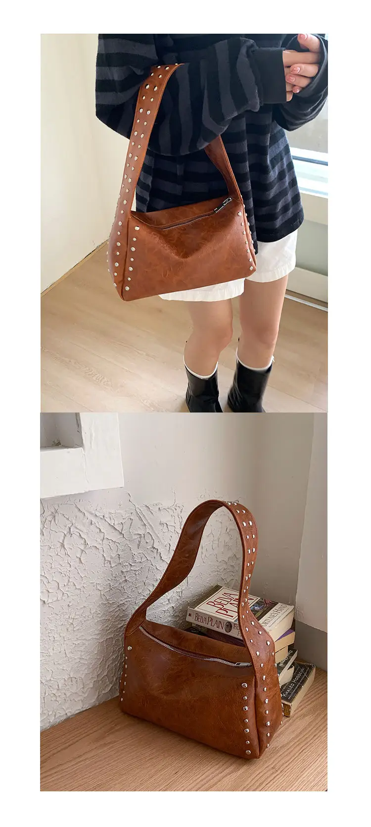 Cross-Border Korean Style Underarm Bag for Women 2026 Summer New Retro Versatile Commuter Shoulder Bag luggage and leather goods — feature 26