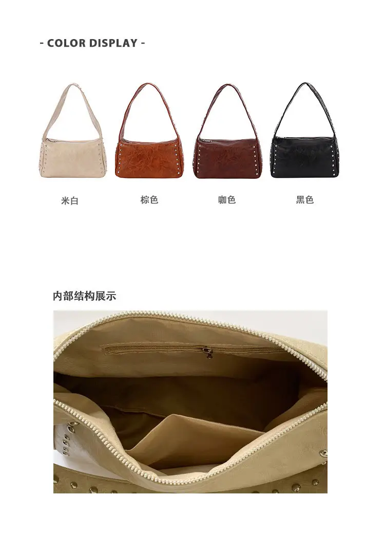 Cross-Border Korean Style Underarm Bag for Women 2026 Summer New Retro Versatile Commuter Shoulder Bag luggage and leather goods — feature 3