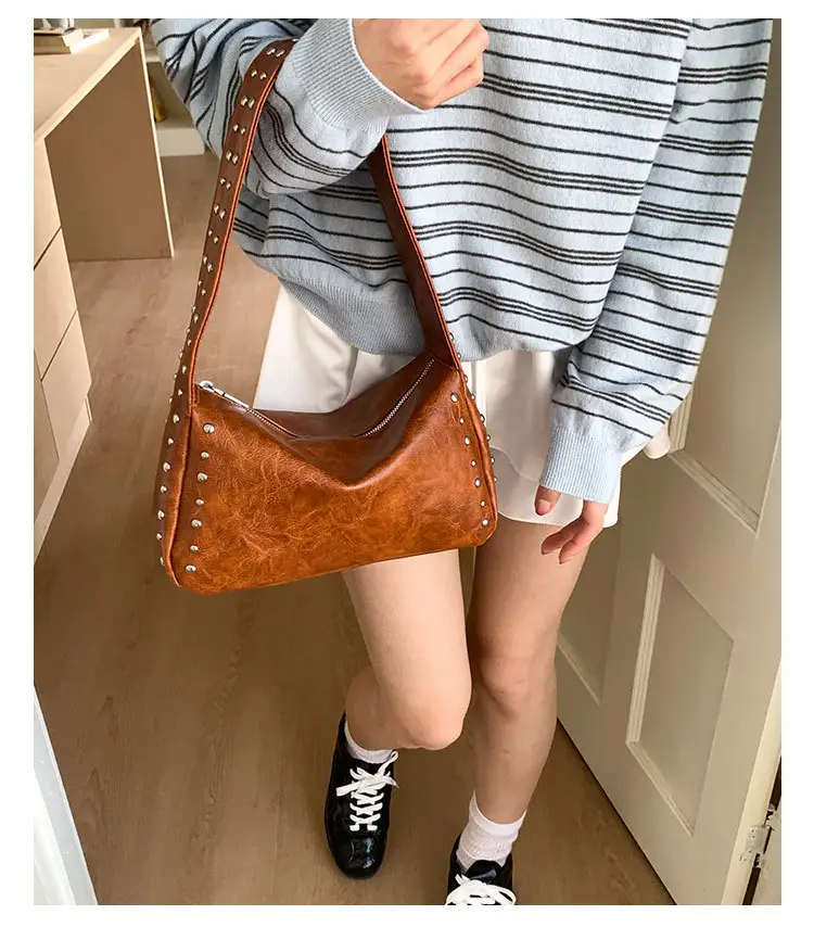 Cross-Border Korean Style Underarm Bag for Women 2026 Summer New Retro Versatile Commuter Shoulder Bag luggage and leather goods — feature 30
