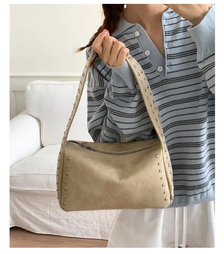 Cross-Border Korean Style Underarm Bag for Women 2026 Summer New Retro Versatile Commuter Shoulder Bag luggage and leather goods — feature 32