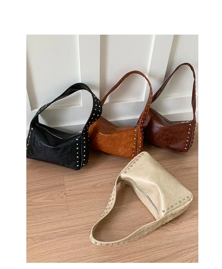 Cross-Border Korean Style Underarm Bag for Women 2026 Summer New Retro Versatile Commuter Shoulder Bag luggage and leather goods — feature 4
