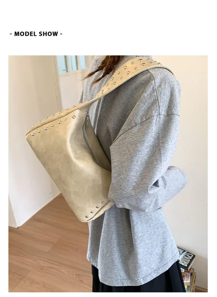 Cross-Border Korean Style Underarm Bag for Women 2026 Summer New Retro Versatile Commuter Shoulder Bag luggage and leather goods — feature 7