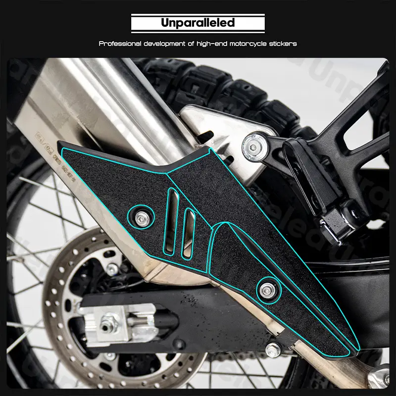 Anti-Scratch Waterproof Motorcycle Pedal Stickers