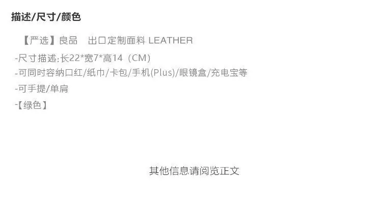 2026 Green Lady's Shoulder Bag with Chain Strap — feature 10