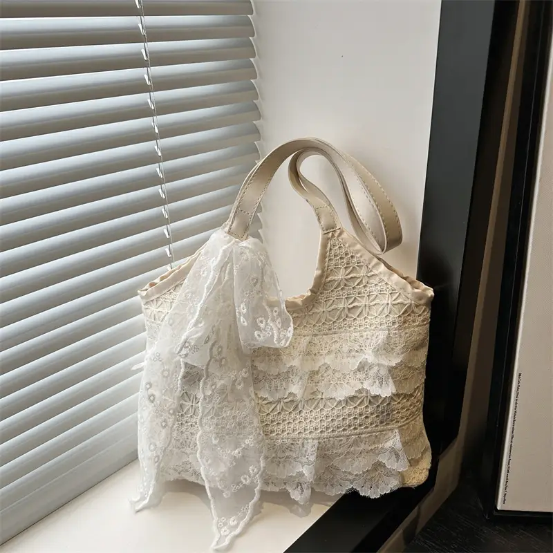 Fairy Lace Beach Tote Bag for Women - Image 3