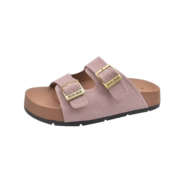 Women's 2025 Summer Lazy Slippers with Buckle Strap - Image 11