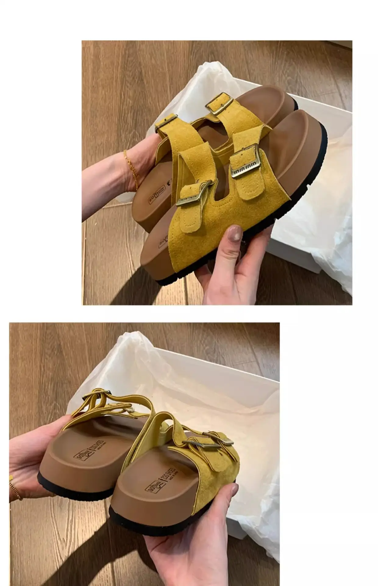 Women's 2025 Summer Lazy Slippers with Buckle Strap — feature 25