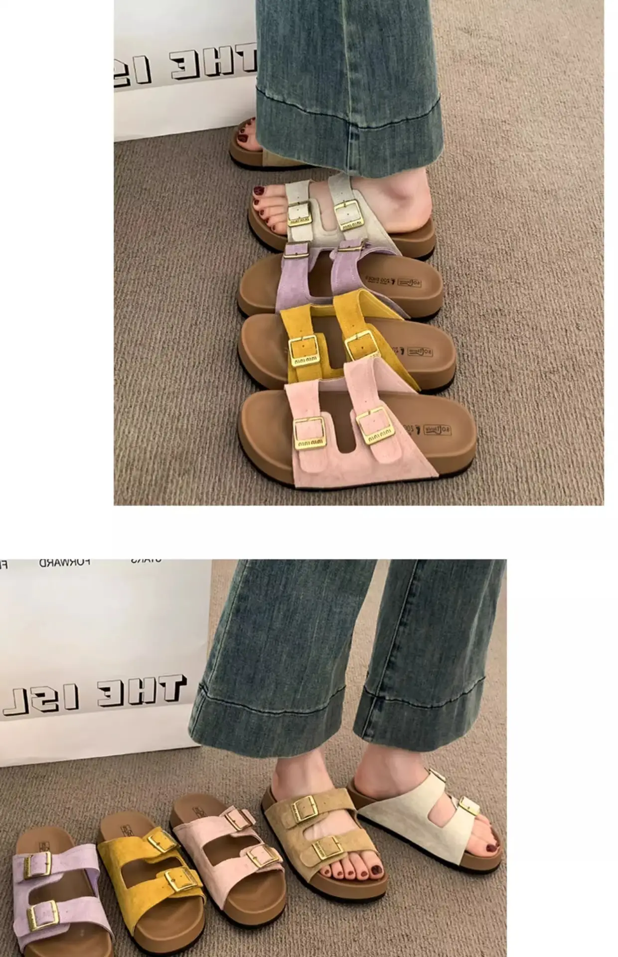Women's 2025 Summer Lazy Slippers with Buckle Strap — feature 8