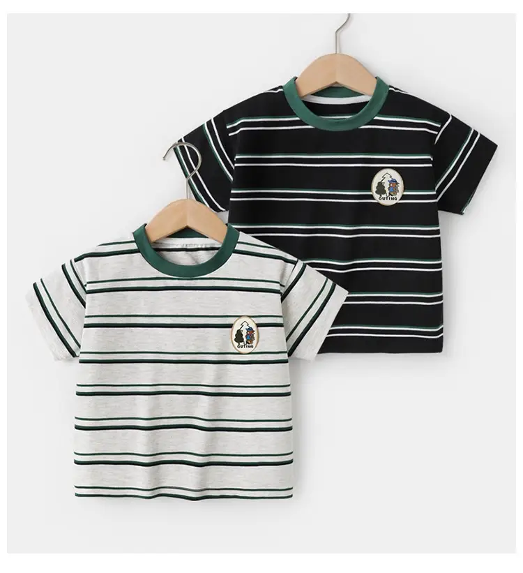 Blue Striped Mosquito Proof Boys Pants Short Sleeve — feature 10