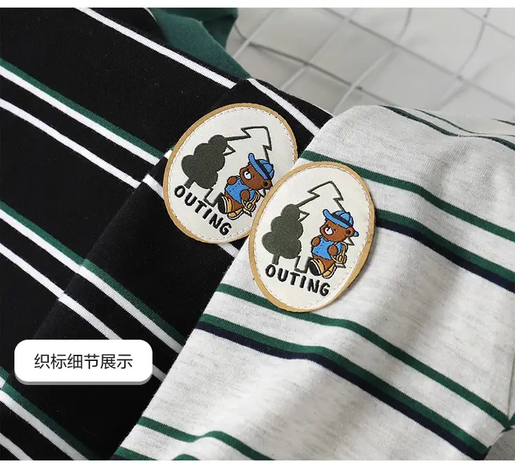 Blue Striped Mosquito Proof Boys Pants Short Sleeve — feature 20