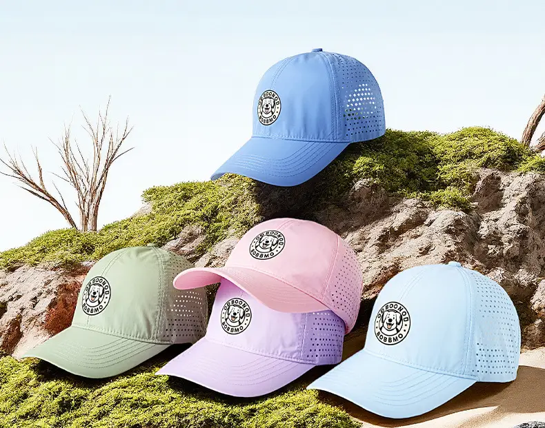 Women's Perforated Baseball Cap Green Outdoor — feature 9