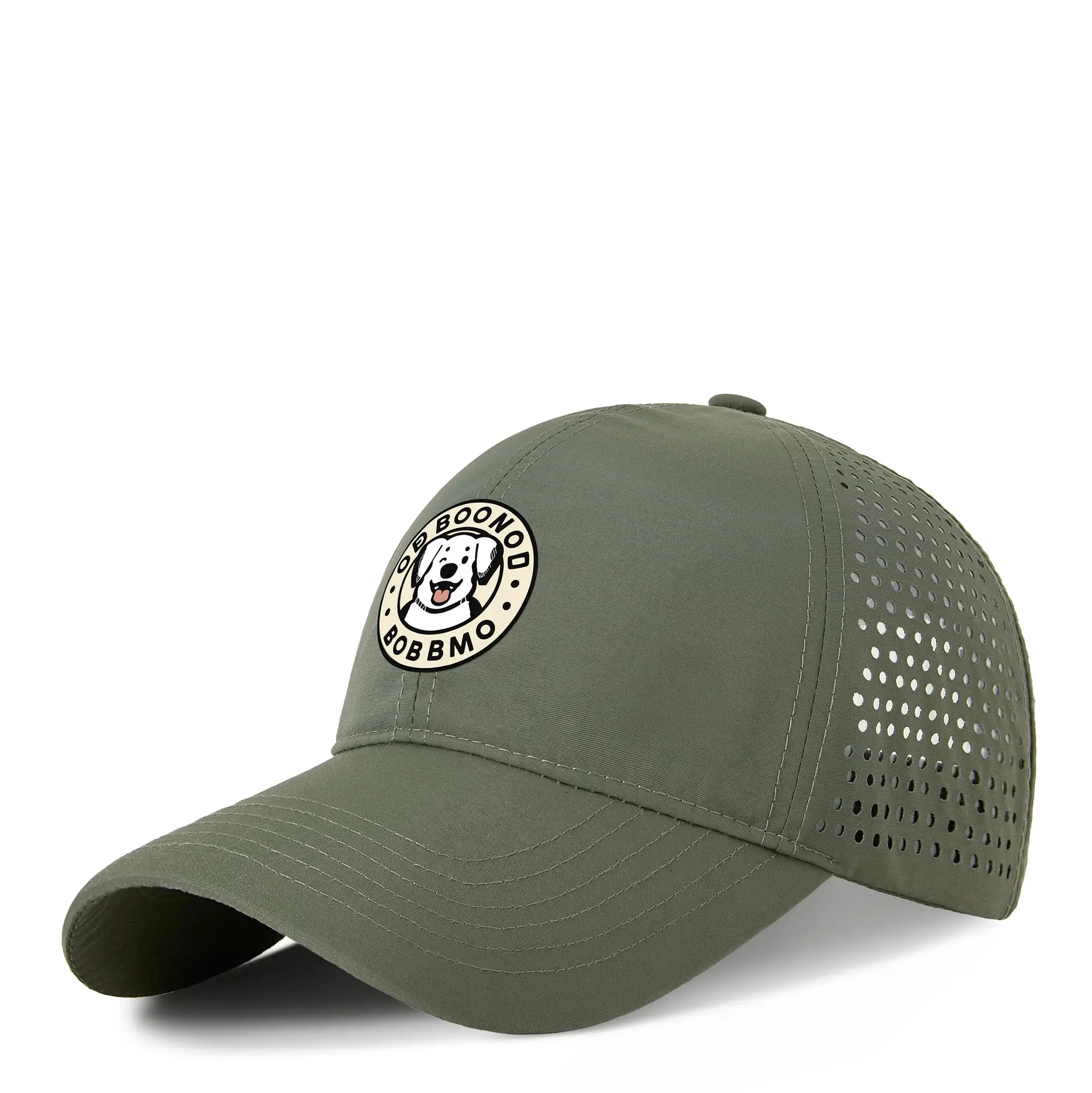 Women's Perforated Baseball Cap Green Outdoor