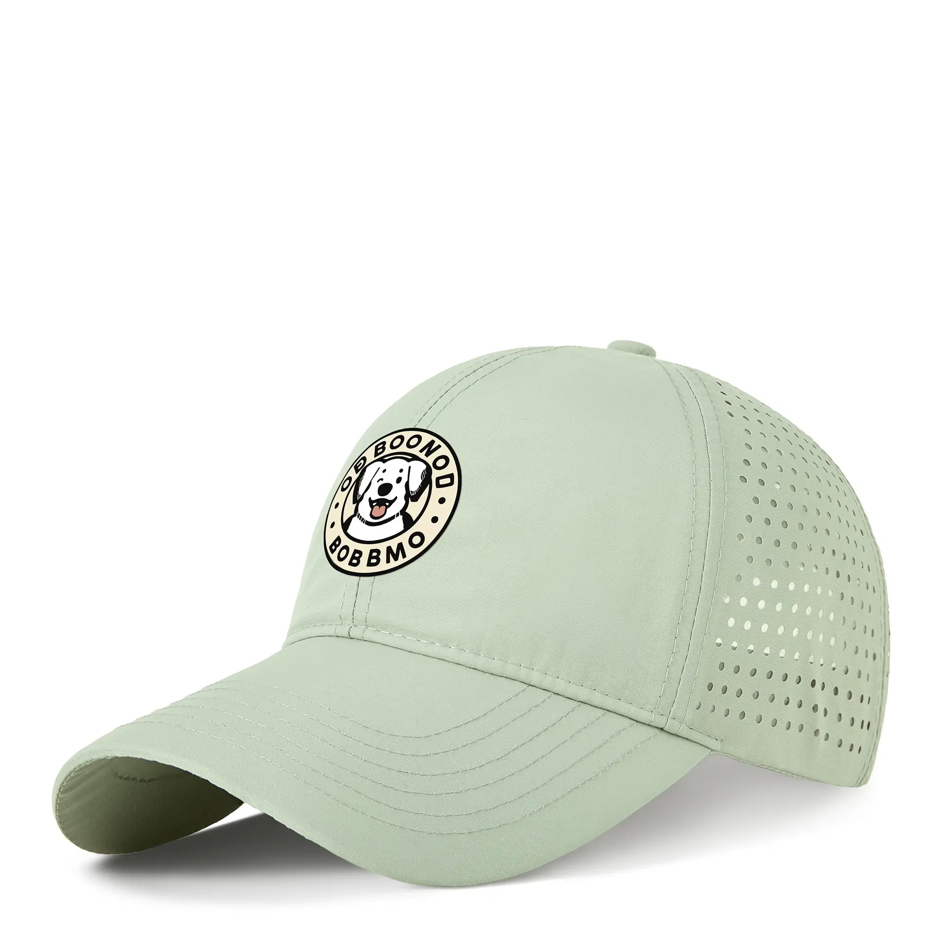 Women's Perforated Baseball Cap Green Outdoor