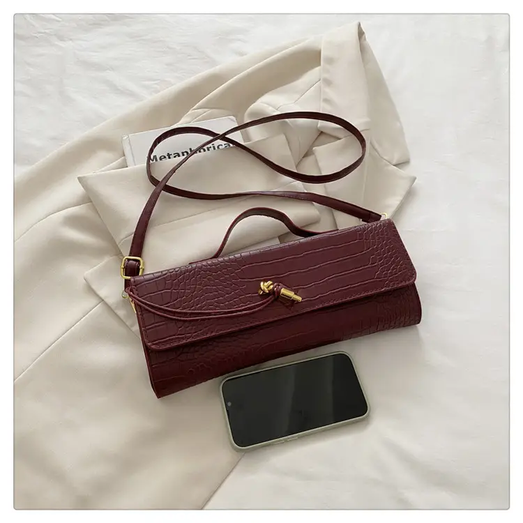 Black Diagonal Lock Shoulder Bag for Women — feature 27