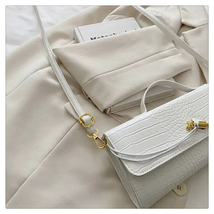 Black Diagonal Lock Shoulder Bag for Women — feature 36