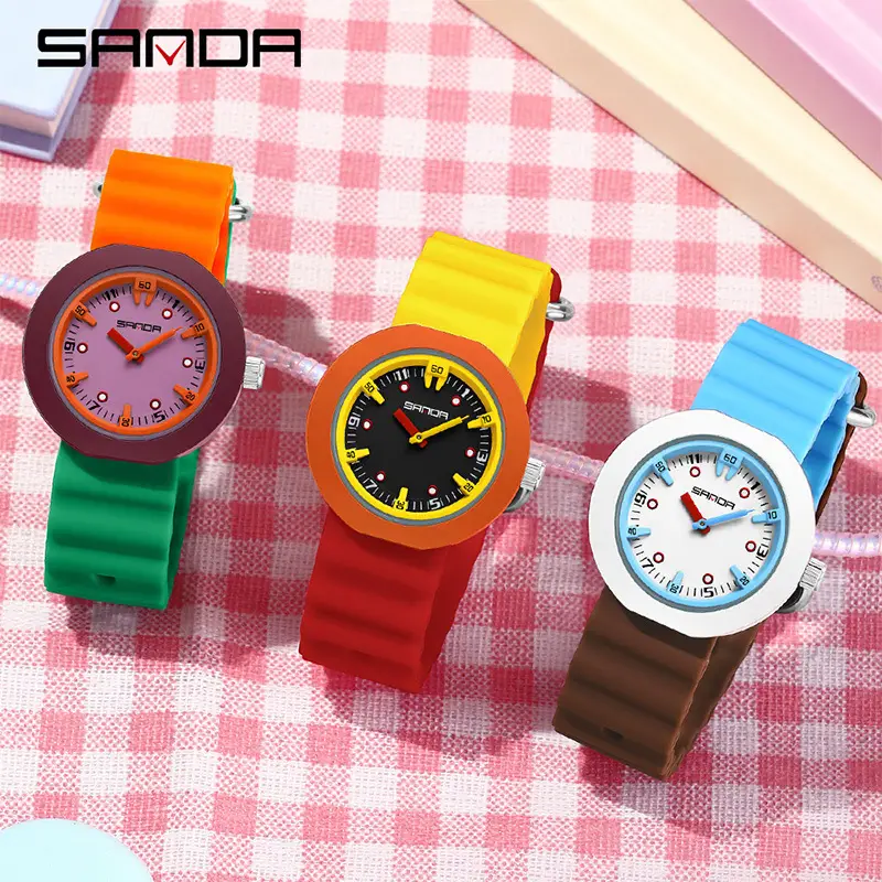 Sanda Multi-Color Waterproof Student Watch for Kids - Image 9